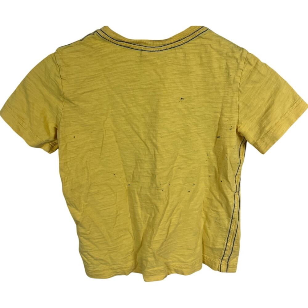 Hanna Anderson 120 Race Car Yellow T-shirt Painted - Picture 2 of 6